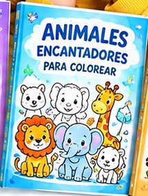 Portada: Animales encantadores para colorear